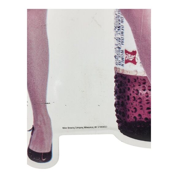 Vintage Miller Lite Metal Bar Sign With Model 24x10 - Picture 3 of 8